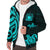 Samoa Sherpa Hoodie - Turquoise Tentacle Turtle - Polynesian Pride