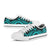 Hawaii Low Top Canvas Shoes - Turquoise Tentacle Turtle - Polynesian Pride