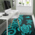 Tokelau Area Rug - Turquoise Tentacle Turtle - Polynesian Pride