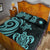 Marshall Islands Quilt Bed Set - Turquoise Tentacle Turtle - Polynesian Pride