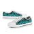 Tuvalu Low Top Canvas Shoes - Turquoise Tentacle Turtle - Polynesian Pride