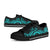 Tonga Low Top Canvas Shoes - Turquoise Tentacle Turtle - Polynesian Pride