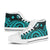 Marshall Islands High Top Shoes - Turquoise Tentacle Turtle - Polynesian Pride