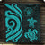 Niue Premium Quilt - Turquoise Tentacle Turtle - Polynesian Pride