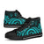 Niue High Top Shoes - Turquoise Tentacle Turtle - Polynesian Pride