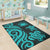 Samoa Area Rug - Turquoise Tentacle Turtle - Polynesian Pride