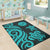 Tahiti Area Rug - Turquoise Tentacle Turtle - Polynesian Pride