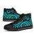 Pohnpei High Top Shoes - Turquoise Tentacle Turtle - Polynesian Pride