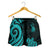 New Caledonia Women's Short - Turquoise Tentacle Turtle - Polynesian Pride