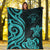 Niue Premium Blanket - Turquoise Tentacle Turtle - Polynesian Pride