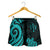 Kosrae Women's Short - Turquoise Tentacle Turtle - Polynesian Pride