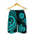 Tahiti Men's Short - Turquoise Tentacle Turtle - Polynesian Pride