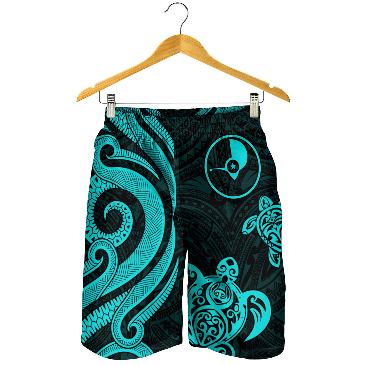 Yap Men's Short - Turquoise Tentacle Turtle - Polynesian Pride