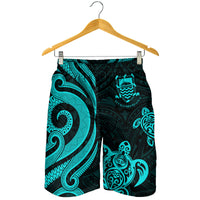 Tuvalu Men's Short - Turquoise Tentacle Turtle - Polynesian Pride