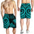 Fiji Men's Short - Turquoise Tentacle Turtle Crest - Polynesian Pride