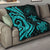 Niue Premium Quilt - Turquoise Tentacle Turtle - Polynesian Pride