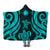 Marshall Islands Hooded Blanket - Turquoise Tentacle Turtle Hooded Blanket Turquoise - Polynesian Pride