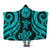 Tahiti Hooded Blanket - Turquoise Tentacle Turtle Hooded Blanket Turquoise - Polynesian Pride