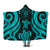 Niue Hooded Blanket - Turquoise Tentacle Turtle Hooded Blanket Turquoise - Polynesian Pride