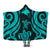 Papua New Guinea Hooded Blanket - Turquoise Tentacle Turtle Hooded Blanket Turquoise - Polynesian Pride