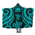 Samoa Hooded Blanket - Turquoise Tentacle Turtle Hooded Blanket Turquoise - Polynesian Pride