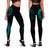 Polynesian Leggings - Polynesian Tattoo Turquoise Version - Polynesian Pride