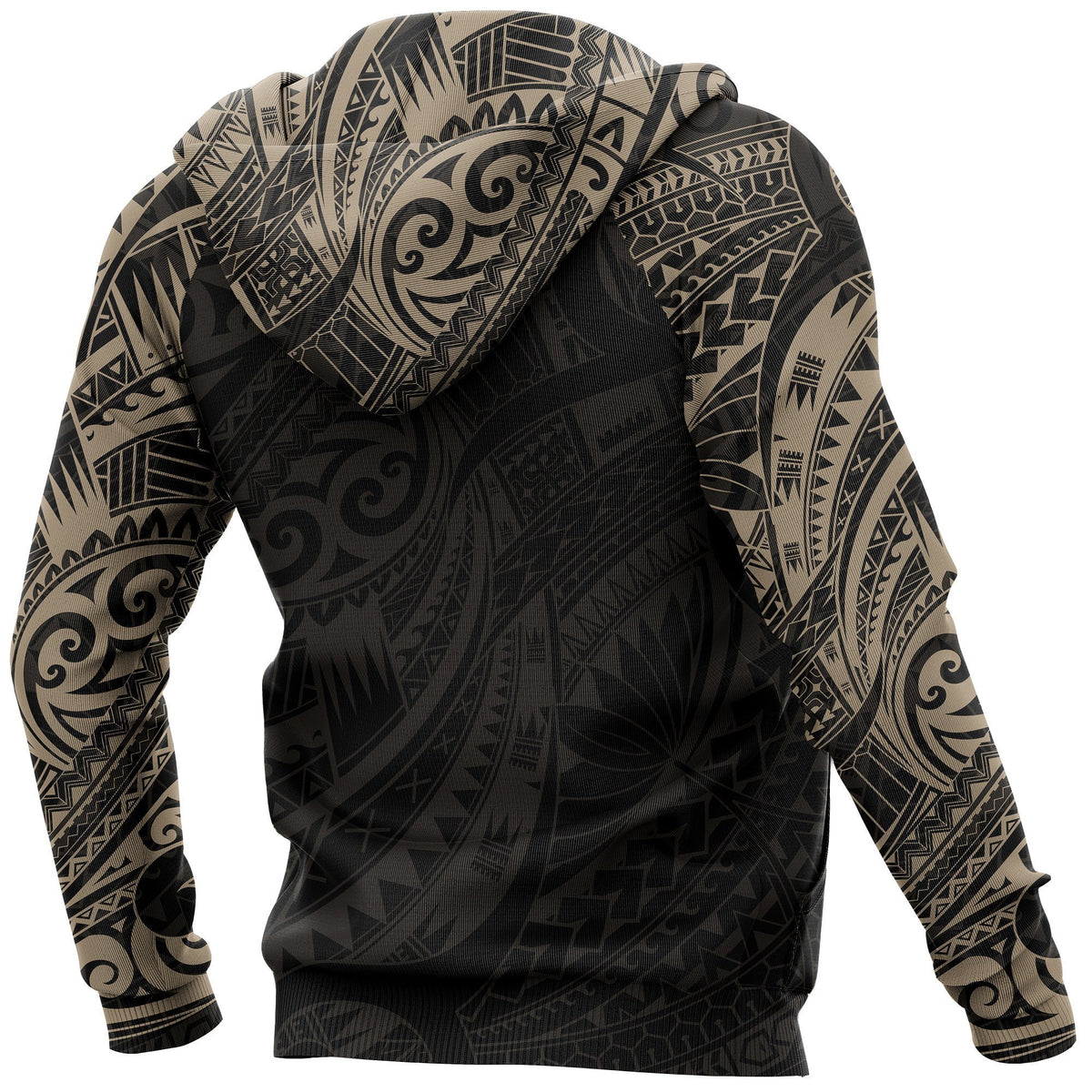 Maori Tattoo Hoodie, New Zealand Turtle Tattoo Pullover Hoodie - Polynesian Pride