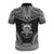 Tuvalu Polo Shirt Tuvalu Coat Of Arms Polynesian Chief Tattoo Black Version - Polynesian Pride