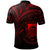 Tuvalu Polo Shirt Red Color Cross Style - Polynesian Pride