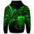 Tuvalu Hoodie Green Color Cross Style - Polynesian Pride