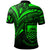 Tuvalu Polo Shirt Green Color Cross Style - Polynesian Pride