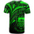 Tuvalu T Shirt Green Color Cross Style - Polynesian Pride