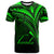 Tuvalu T Shirt Green Color Cross Style Unisex Black - Polynesian Pride