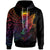 Tuvalu Hoodie Butterfly Polynesian Style Unisex Black - Polynesian Pride