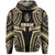 Guam Hoodie Guam Coat of Arms Polynesian New Tattoo Style Unisex Gold - Polynesian Pride