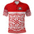 Tonga Umuman Prints Polo Shirt Special Version Red LT8 - Polynesian Pride