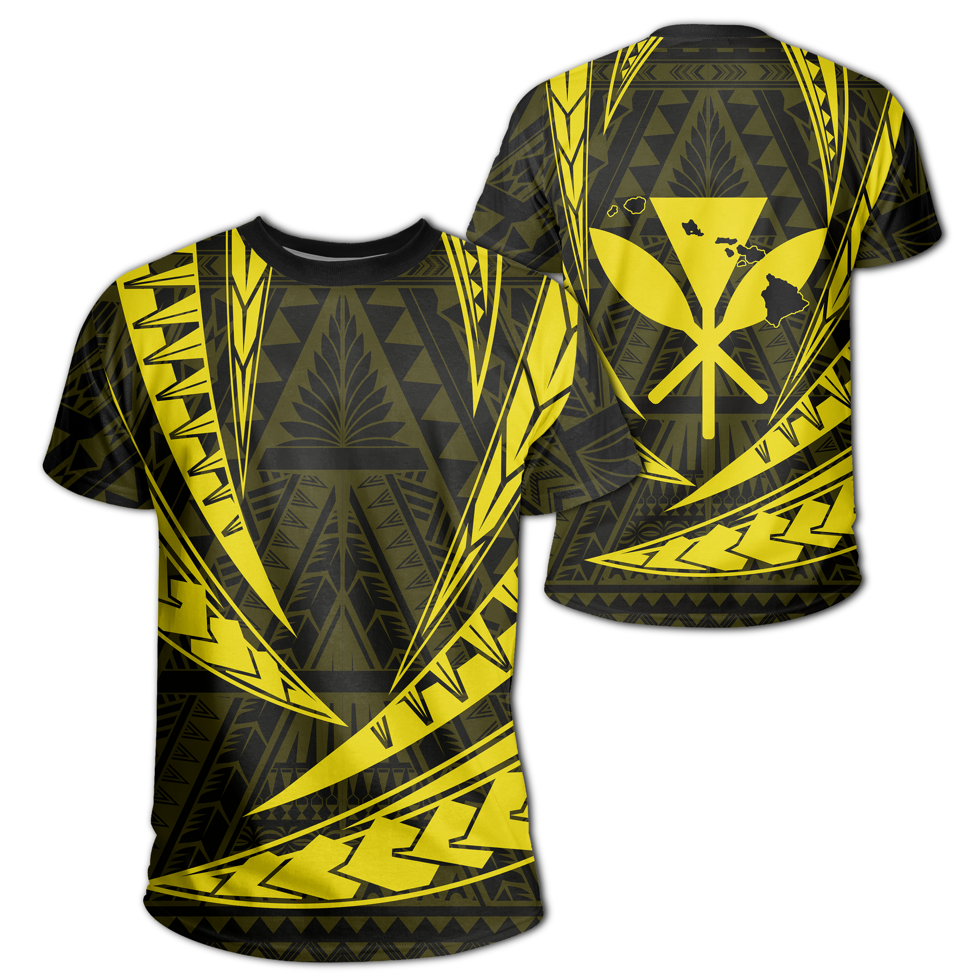 Hawaii Kanaka Polynesian T Shirt Yellow Unisex Yellow - Polynesian Pride