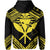 Hawaii Shark Polynesian Kanaka Yellow Hoodie (Zip up) Candy Style - Polynesian Pride