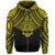 Polynesian Skull Hawaii Zip Hoodie Yellow Circle Style - Polynesian Pride