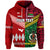 Custom Vanuatu Tonga Hoodie Polynesian Together Bright Red LT8 - Polynesian Pride