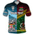 Custom Vanuatu Fiji Polo Shirt Together Blue LT8 - Polynesian Pride