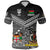 Custom Vanuatu Fiji Polo Shirt Together Black, Custom Text and Number LT8 - Polynesian Pride