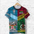 Custom Vanuatu Fiji T Shirt Together Bright Color, Custom Text and Number LT8 - Polynesian Pride