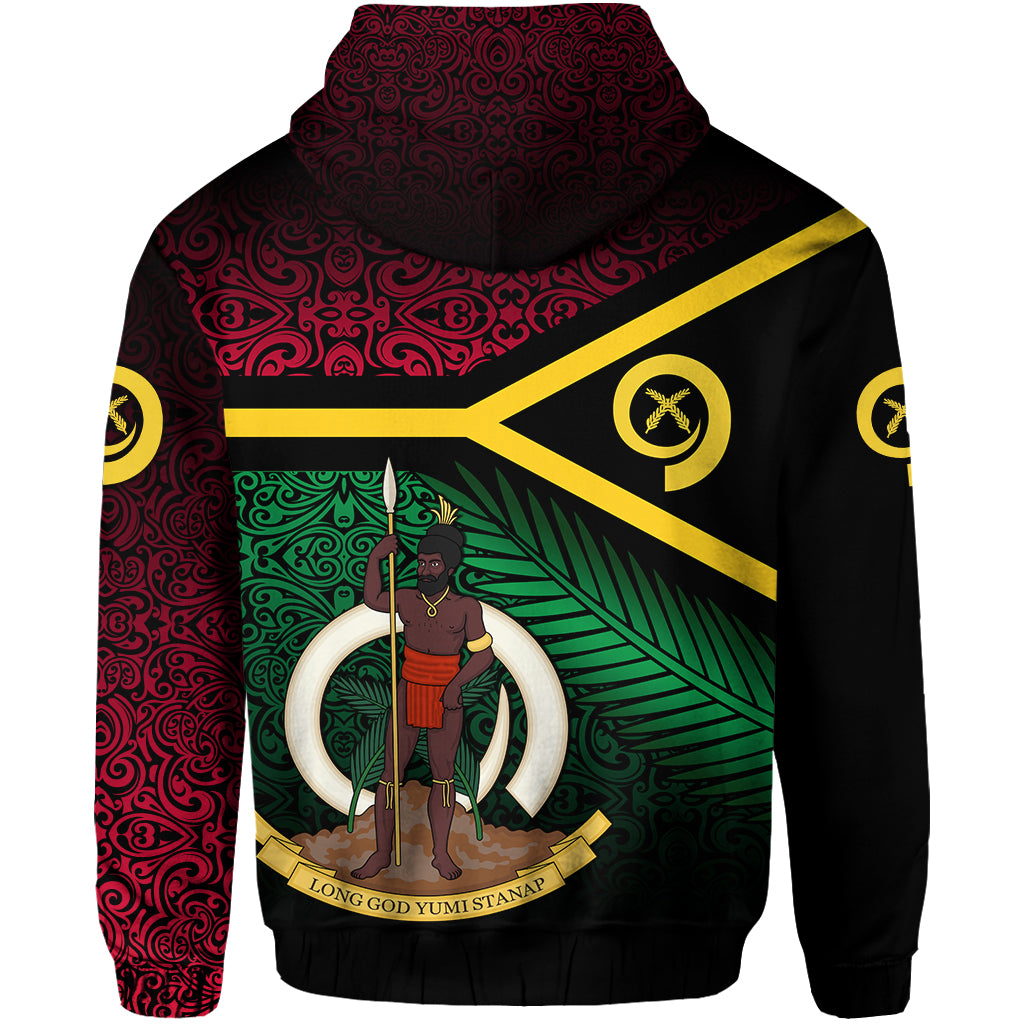 Vanuatu Special Independence Anniversary Zip Hoodie Original Flag Style LT8 - Polynesian Pride