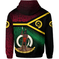 Custom Vanuatu Special Independence Anniversary Hoodie Original Flag Style LT8 - Polynesian Pride