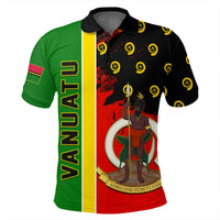 Vanuatu Flag Pattern Style Polo Shirt LT10 - Polynesian Pride