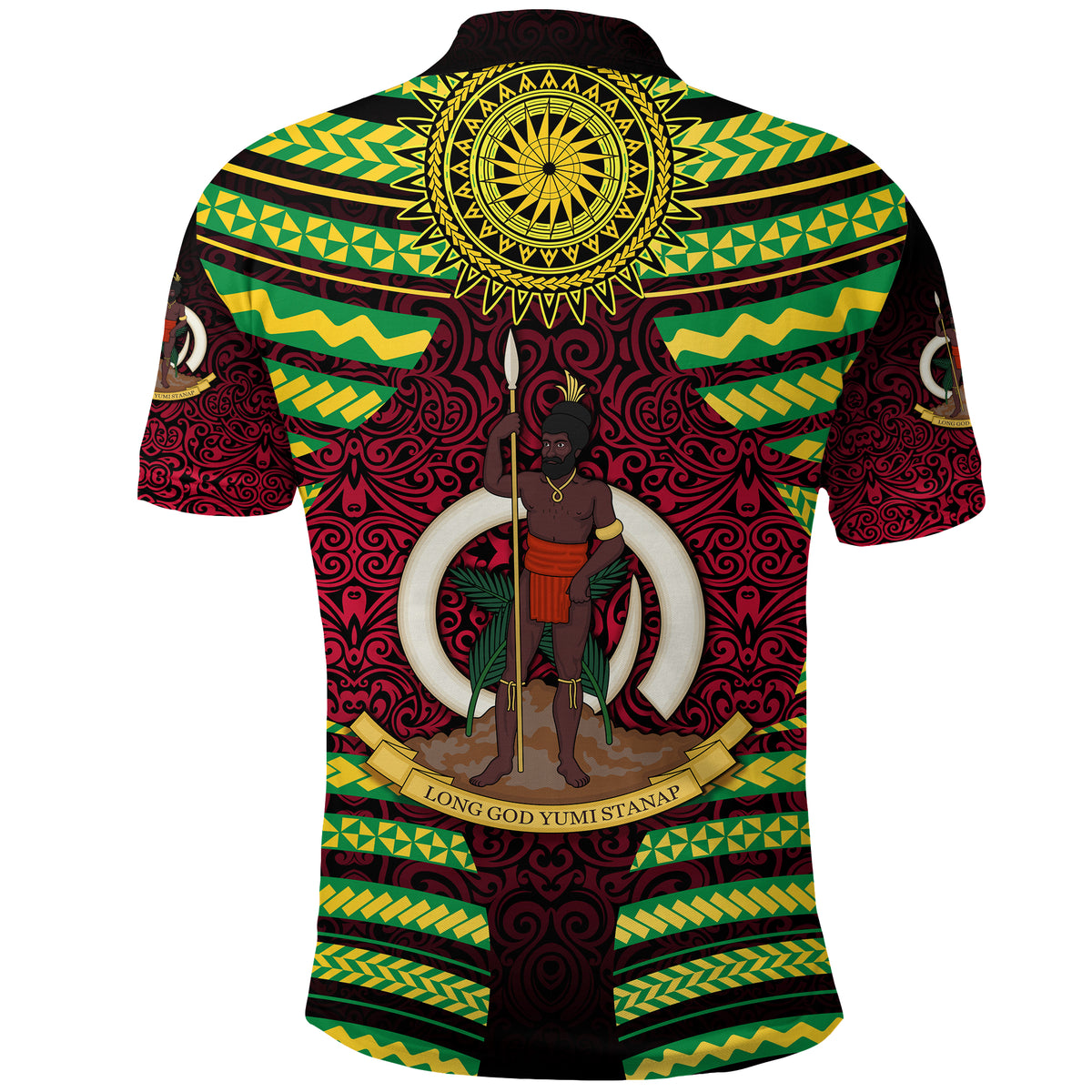 Vanuatu Special Independence Anniversary Polo Shirt Creative Style Gradient Red LT8 - Polynesian Pride