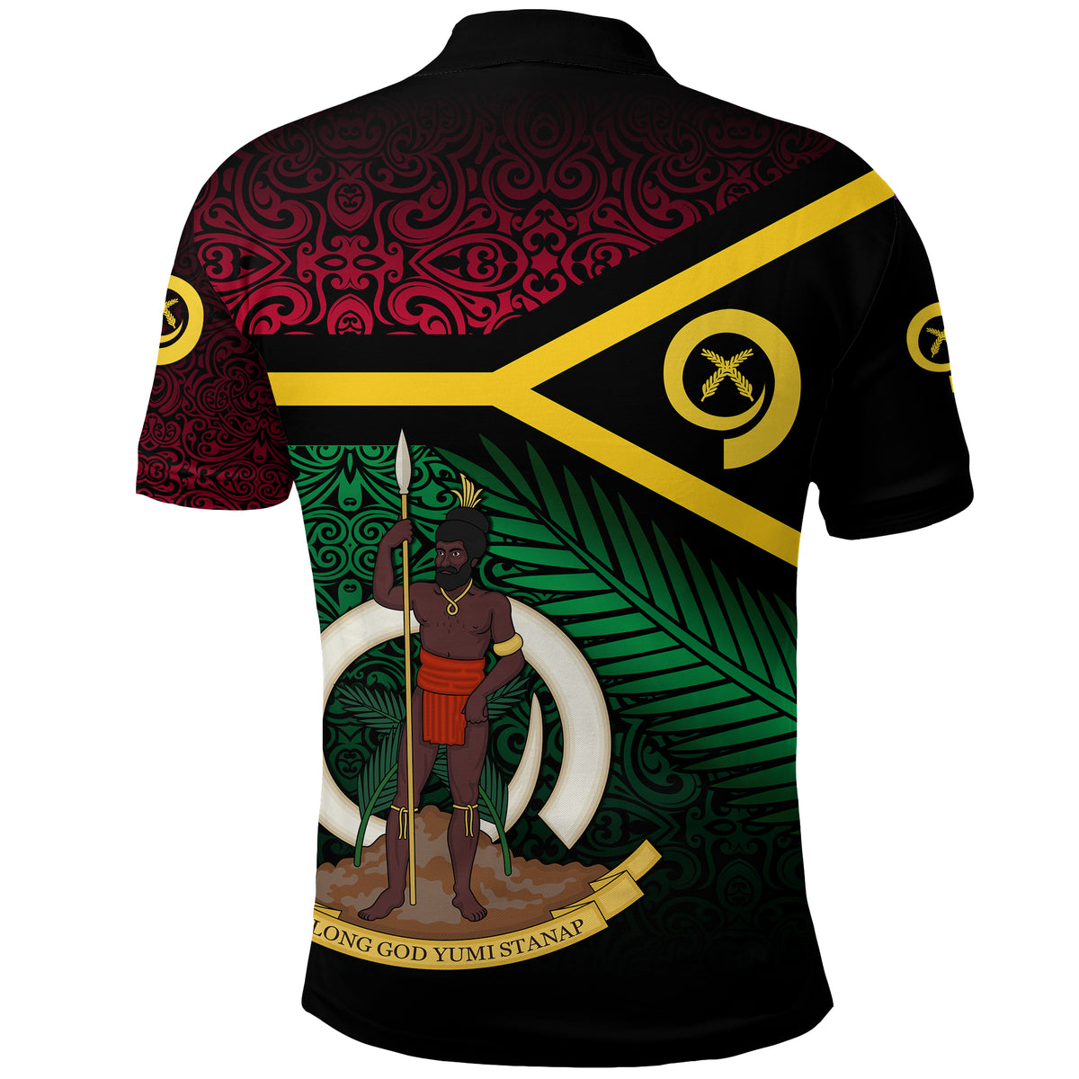 Vanuatu Special Independence Anniversary Polo Shirt Original Flag Style LT8 - Polynesian Pride