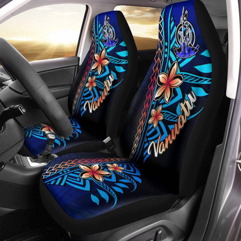 Vanuatu Car Seat Cover - Vintage Tribal Mountain Universal Fit Vintage - Polynesian Pride