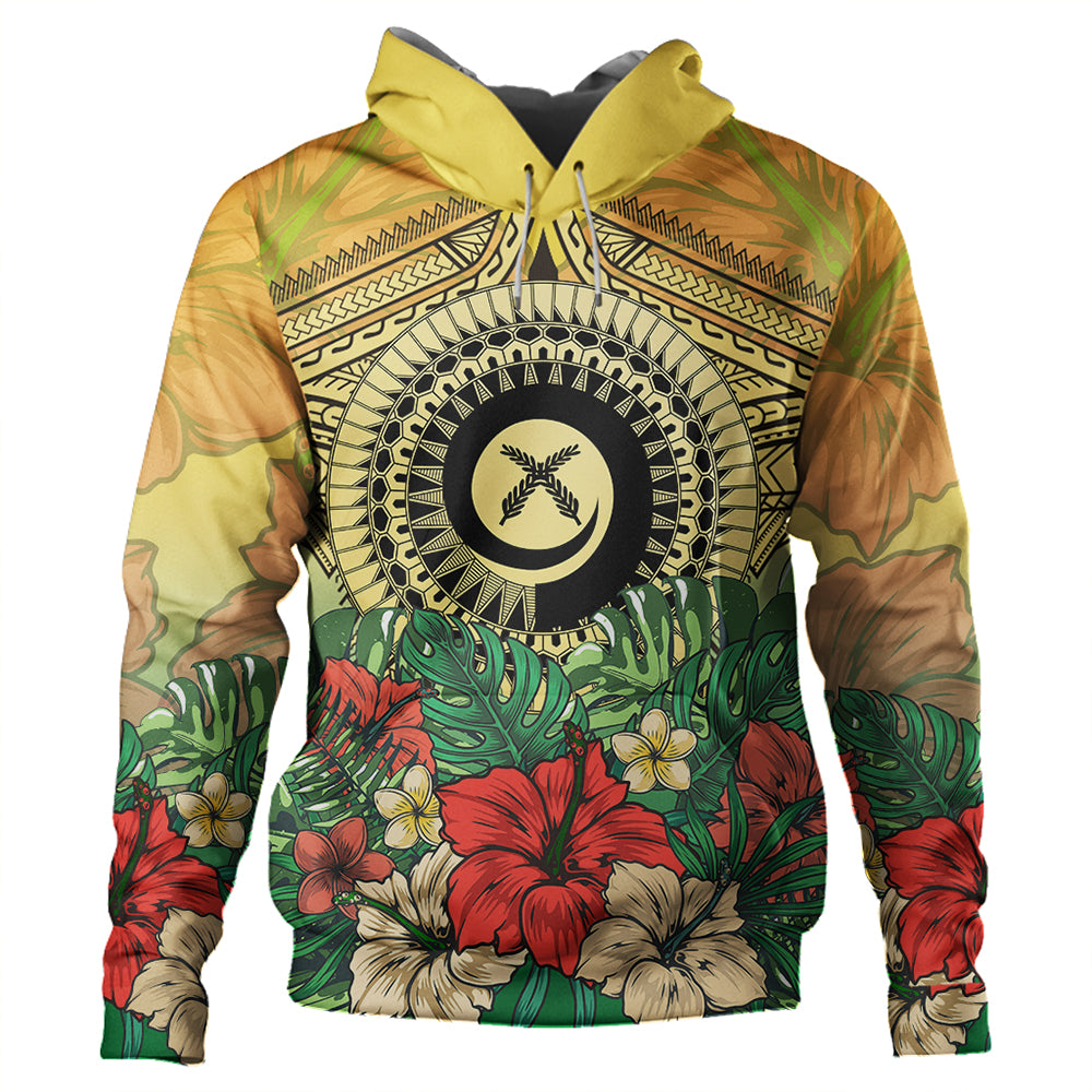 Vanuatu Polynesian Hibiscus Hoodie LT10 - Polynesian Pride